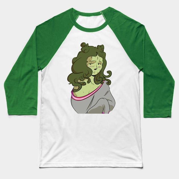 shy gorgon Baseball T-Shirt by inkpocket